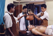 Sirodhara - For nervous complaints, mental stress, endocrine disfunctions, loss of sleep etc.